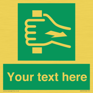 Custom Pull Bar Sign